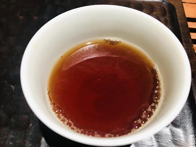 山青花燃翠密红繁普洱茶熟砖