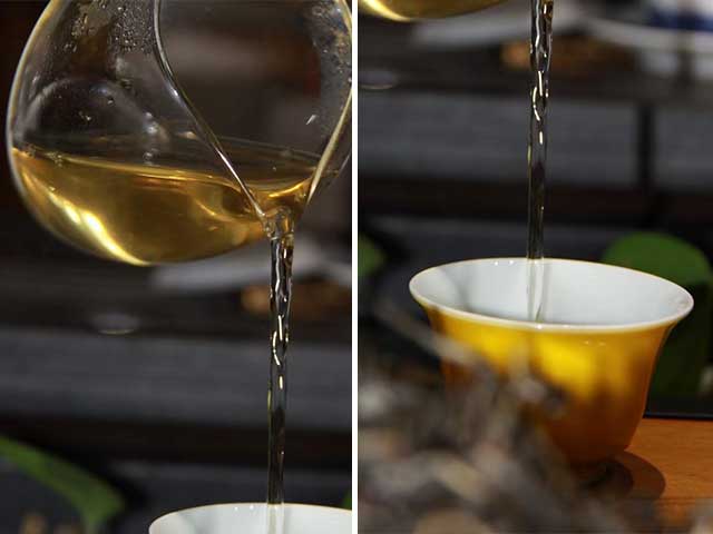图为私藏茶2010年易武落水洞357克饼