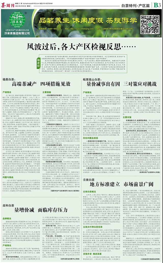 本期刊登白茶特刊第四篇产区情况