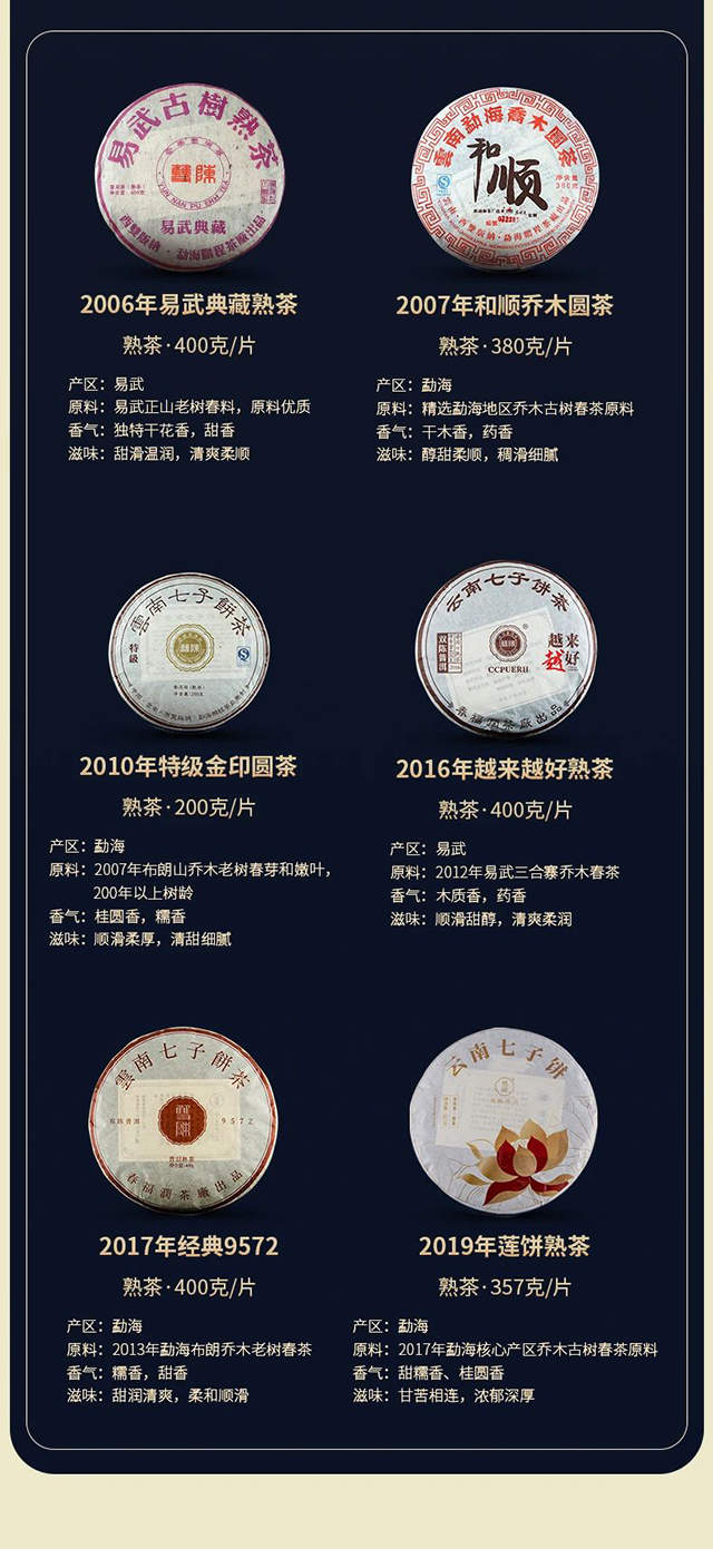 双陈年份茶品鉴