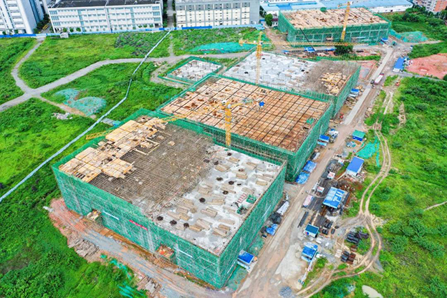 勐海茶厂新区建设施工现场