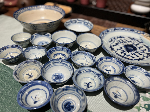 清代民窑青花品茗杯