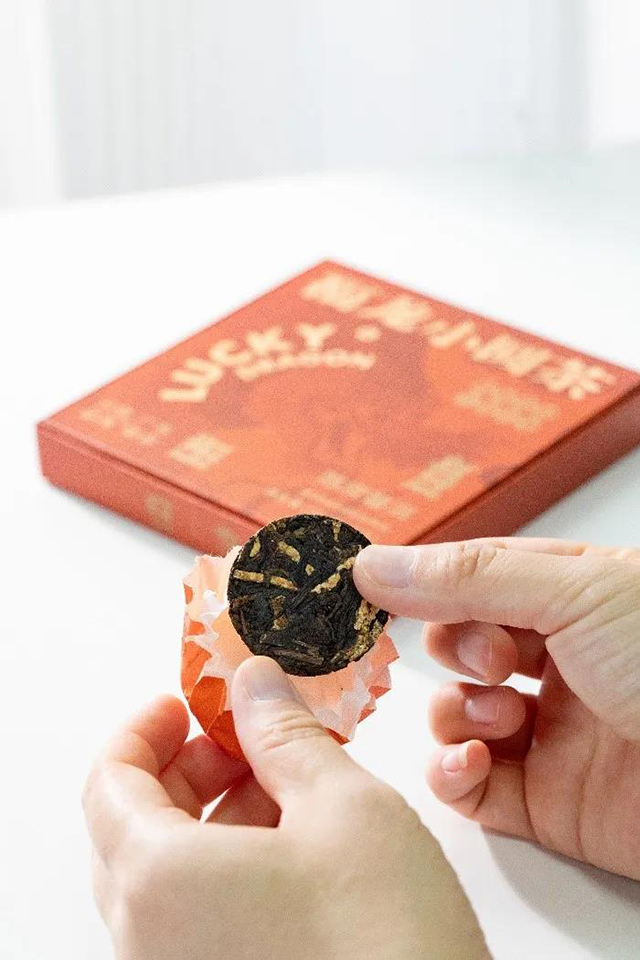 大益福龙小圆茶礼盒