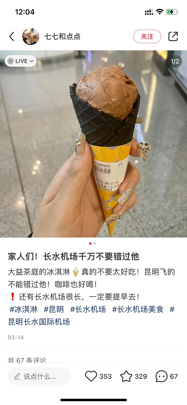 茶味雪糕大益普洱冰淇淋
