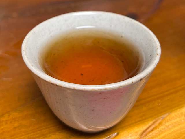 图为1998年健身沱品茗第七道汤体