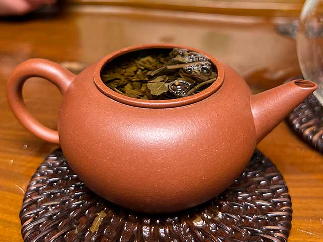 图为紫玉茶厂2006年忙肺老茶