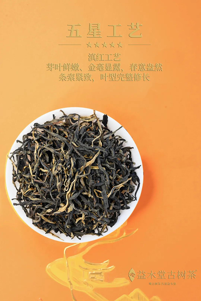 益木堂古树茶五星传奇滇红工夫红茶
