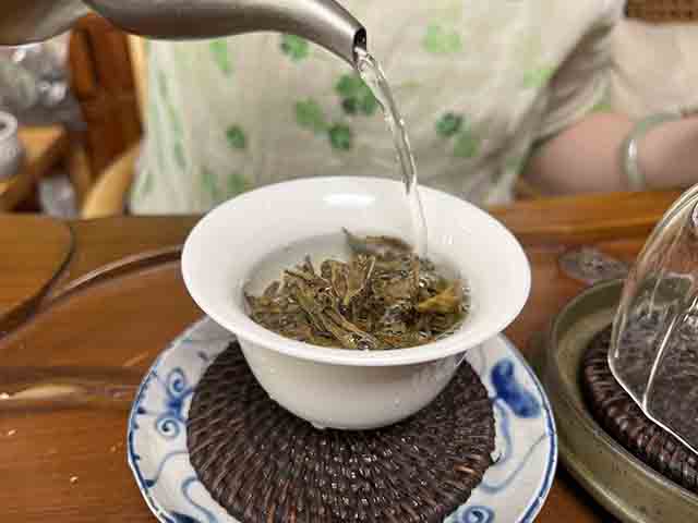 图为2021年摆尾箐古树茶小饼