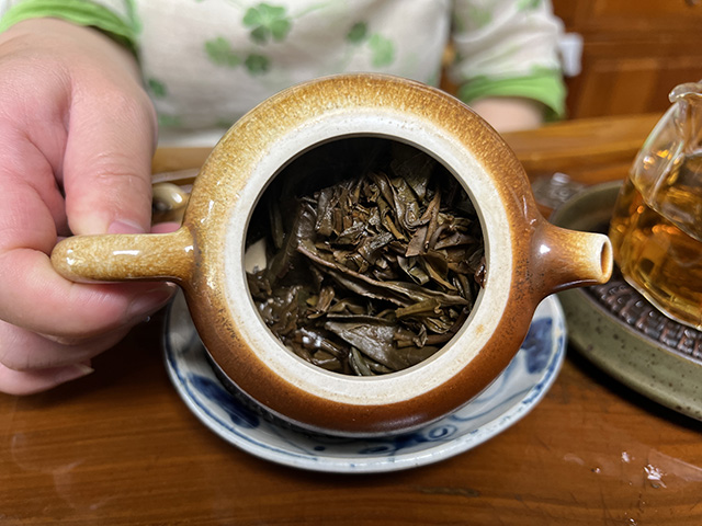 图为2000年易武老树圆茶