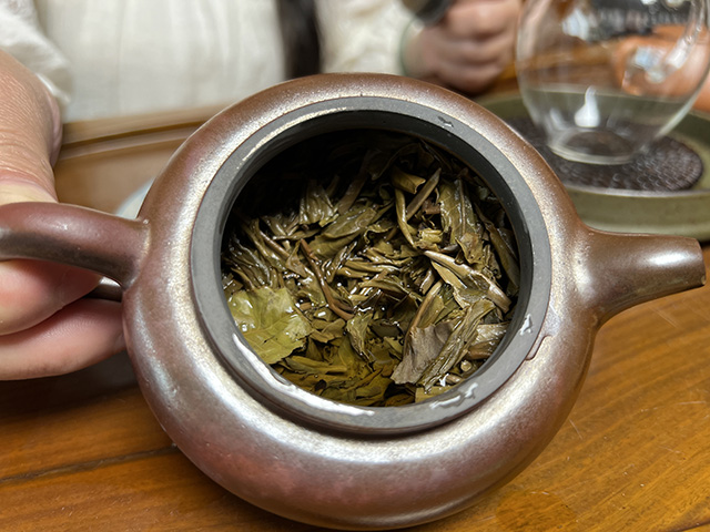 图为益木堂2018年薄荷塘普洱茶