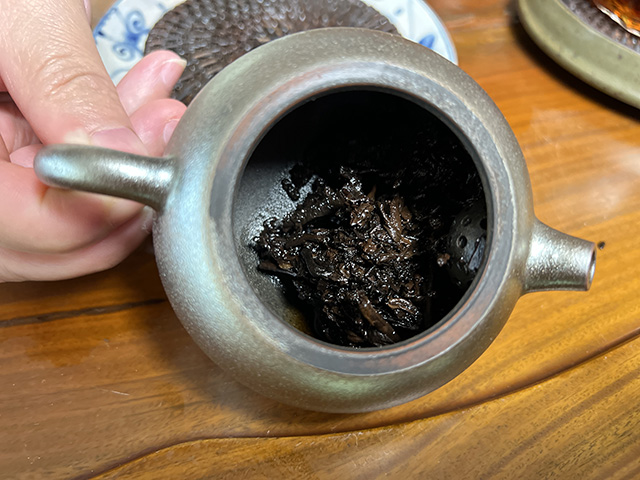 图为90年代绿印沱熟沱
