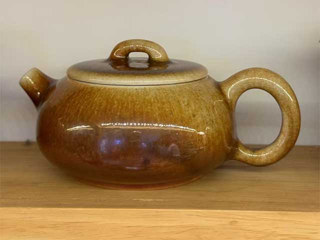 建水紫陶柴烧壶