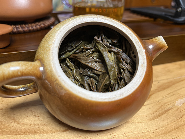 图为私藏红印2015年薄荷塘古树茶
