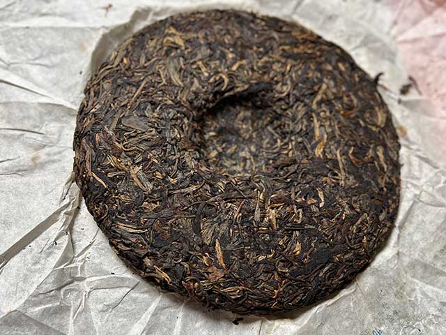 紫玉2005年忙肺春尖古树茶400克饼