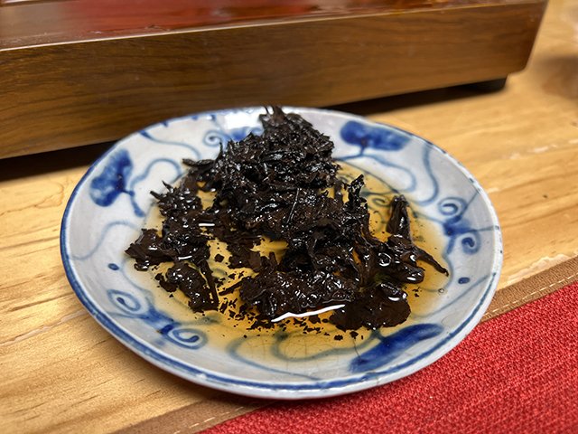 图为云南勐海普洱砖茶1997年500克熟茶砖