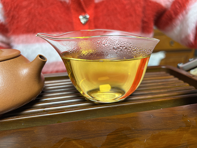 图为2010年易武刮风寨茶王树古树青饼