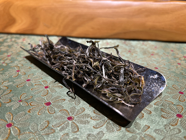 图为2026年困鹿山细叶古树茶样品