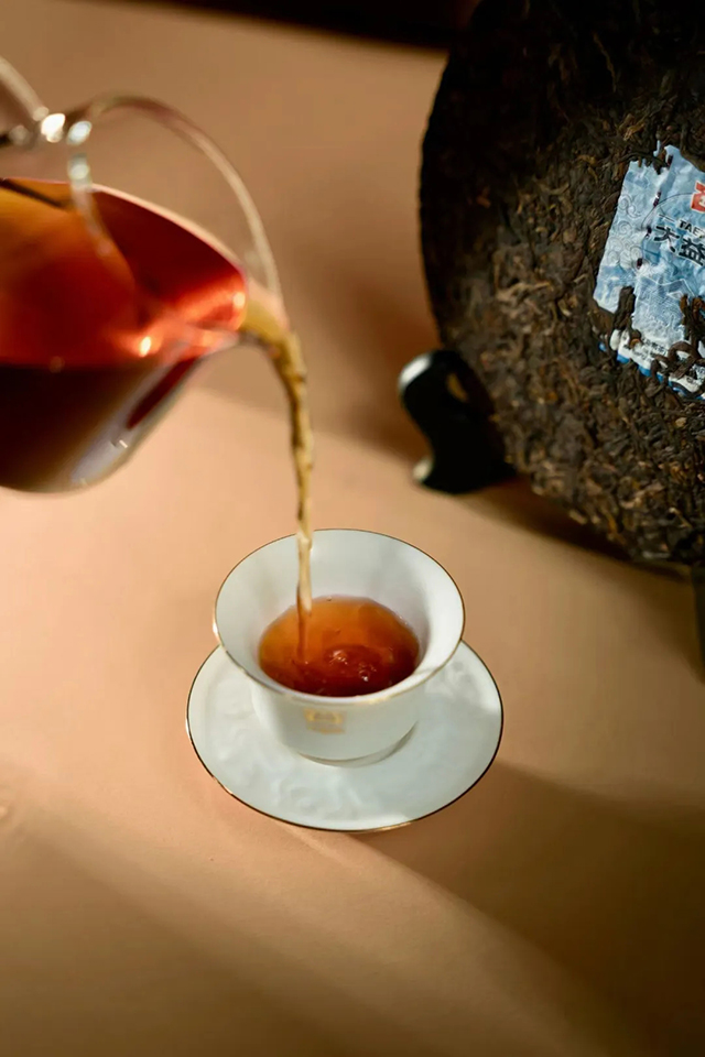 大益高端熟茶2501批次玫瑰大益