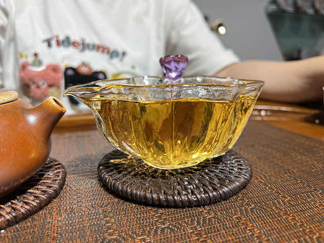 图为2007年老海塘古树茶茶山仓