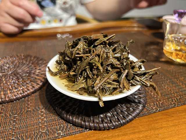 图为2007年老海塘古树茶茶山仓