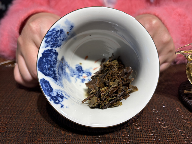 图为2021白鹿古树白茶小饼