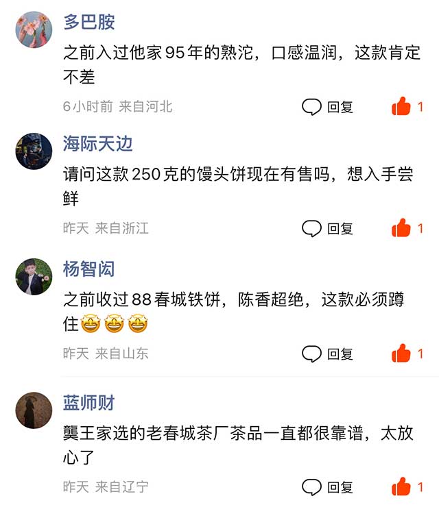 图为春城茶厂2004年碧海银针馒头饼250克