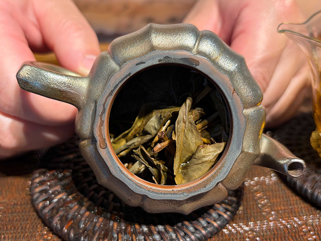 图为象明茏兴茶厂2009年蛮砖早春饼